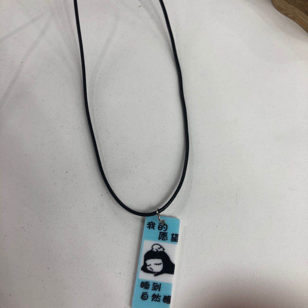 中国风小清新时尚项链高端防过敏蜡线项链男女通用饰品产品图