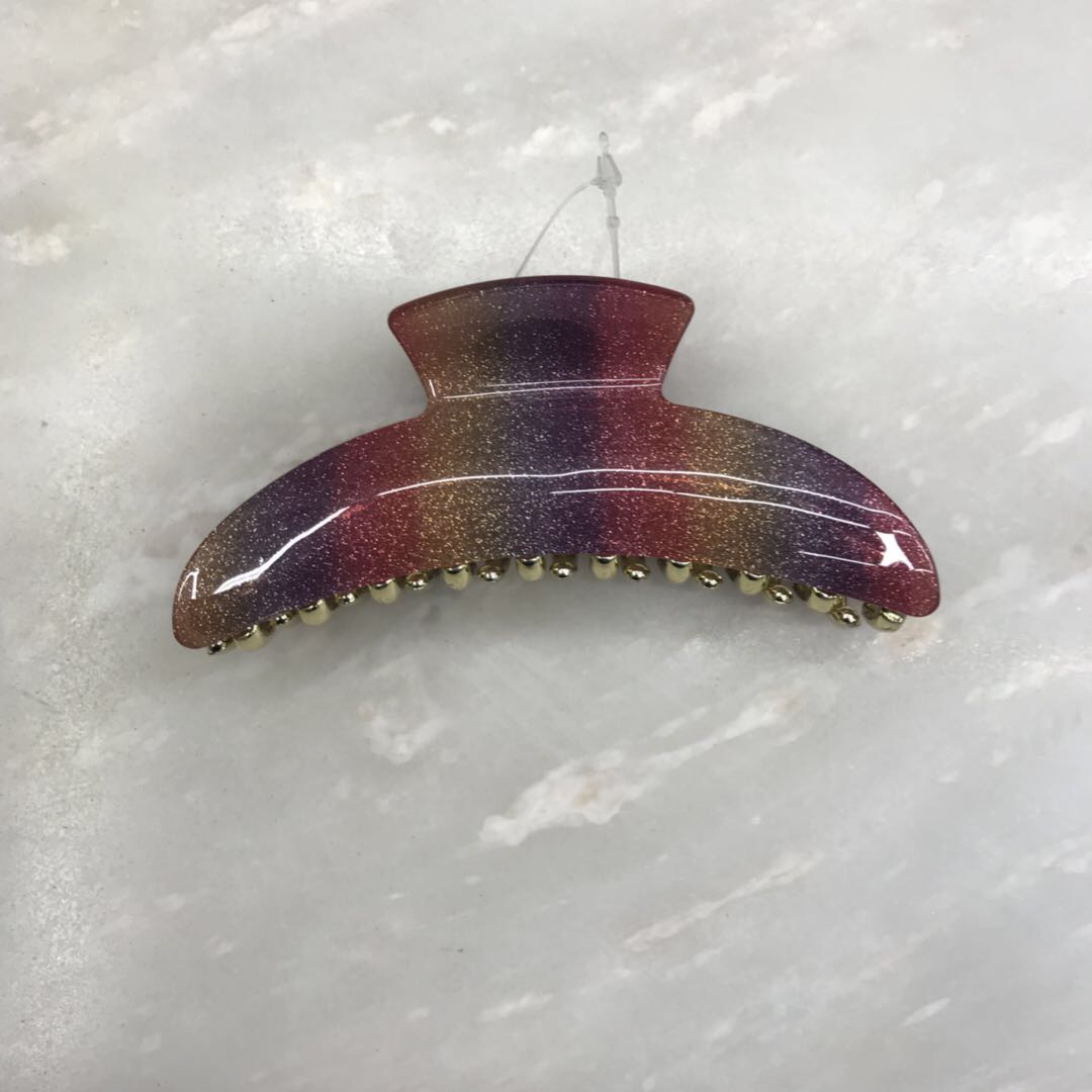 Manufacturers direct acrylic pony tail clip simple air hair card