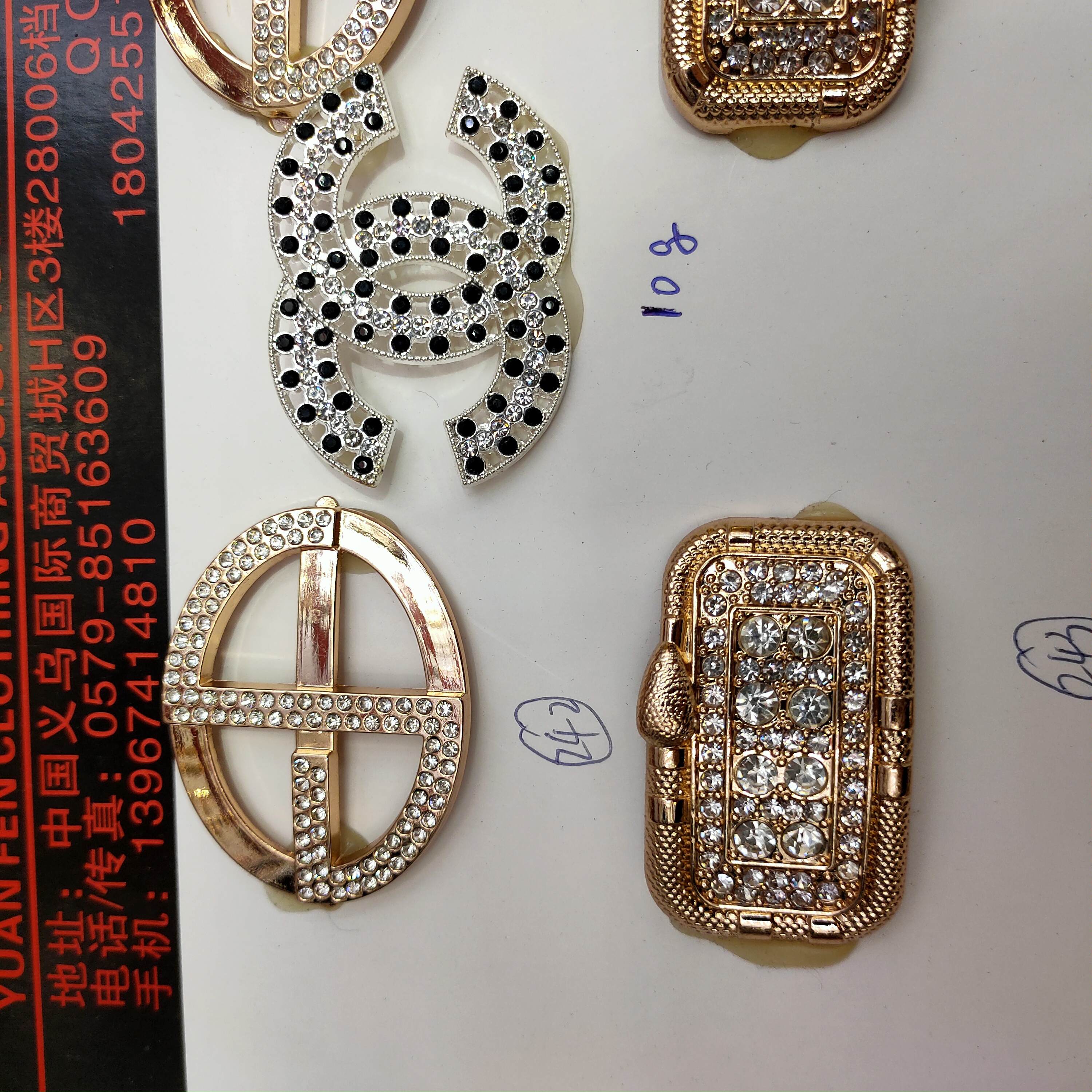 Fashion Women's Shoes Rhinestone Shoes Flower Shoes Buckle Clothing Bags Metal Accessories Accessories Manufacturers Wholesale Customization Specification drawing