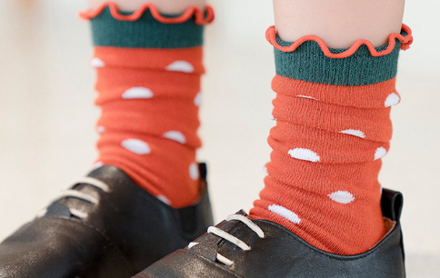 儿童袜子秋冬新款2020中长袜宝宝婴儿袜子韩版儿童简约中筒条纹袜细节图