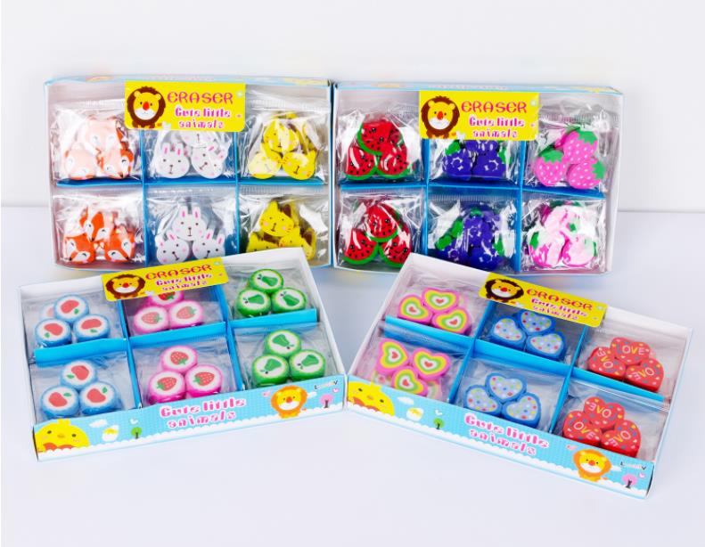 动植物款卡通橡皮可爱图案设计精美热销