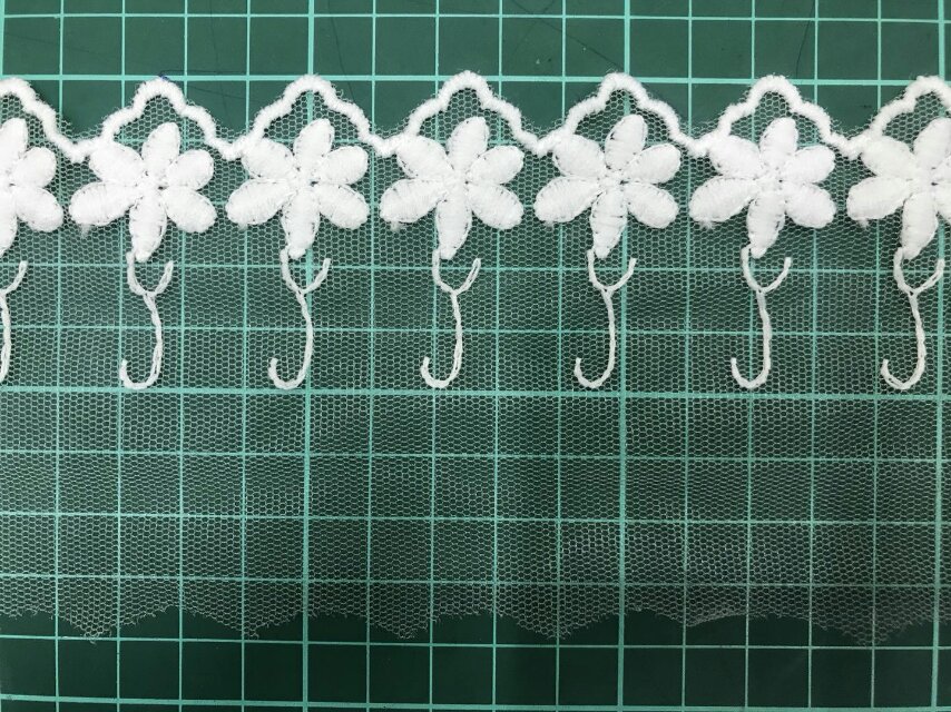 New lace nylon water-soluble lace embroidery lace clothing lace Specification image