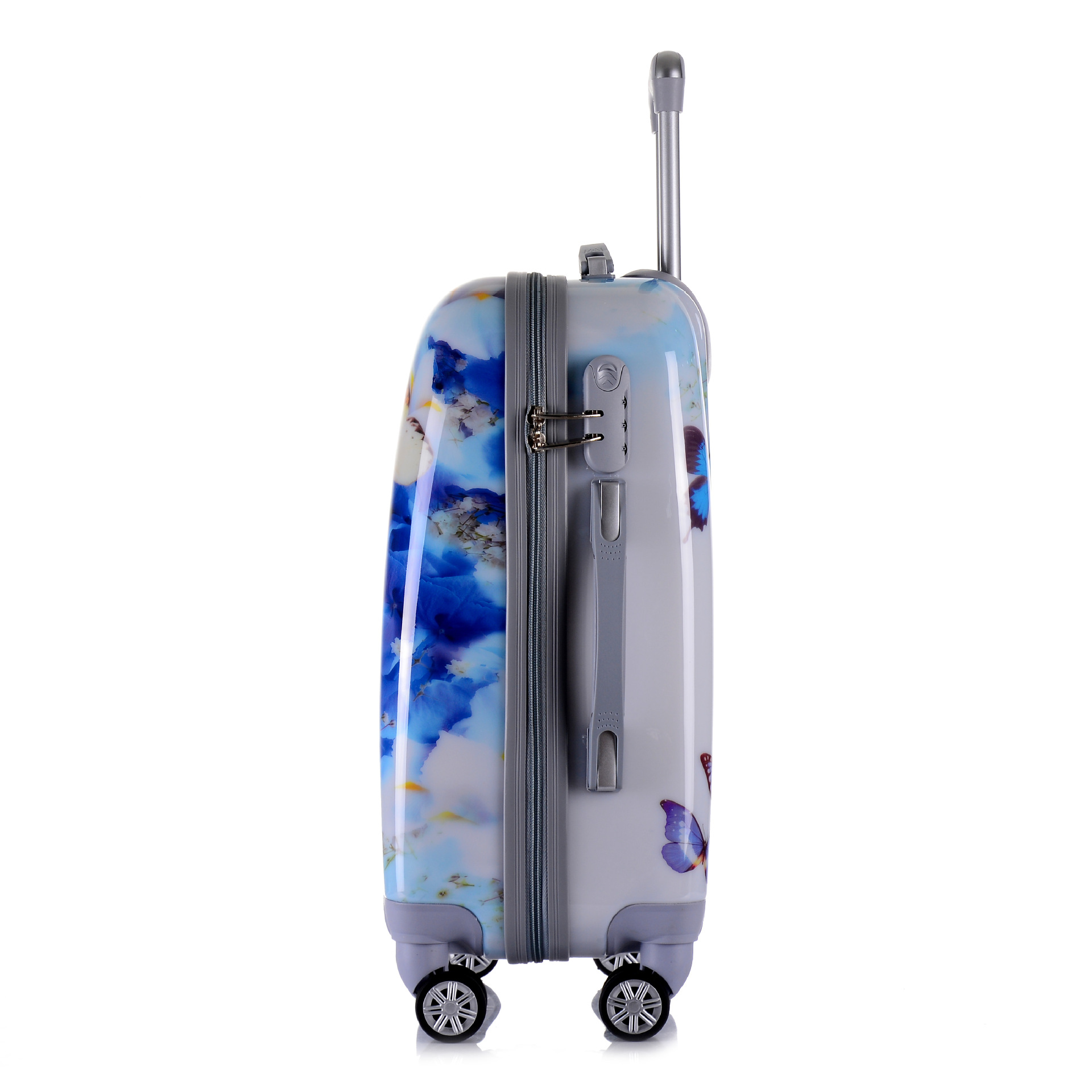 New Cartoon Universal Wheel Luggage Bag Travel Case Pc Trolley Case Wholesale Butterfly Pc+Abs Specification drawing