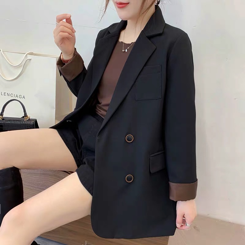 欧洲站小西装外套女春季新款欧货韩版宽松休闲网红小西服上衣产品图