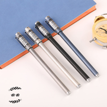 田田金属中性笔0.5黑色子弹头笔芯采用进口铜头