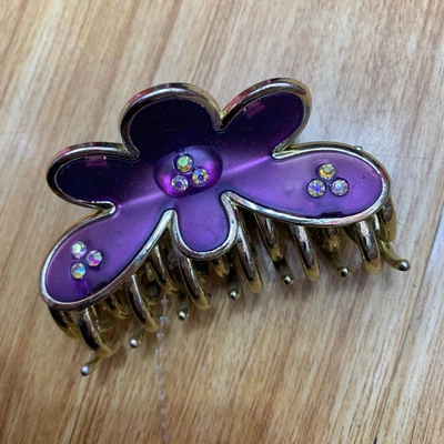 Floral Diamond Grab Clip Bath Clip Bangs Clip Headpiece Clip