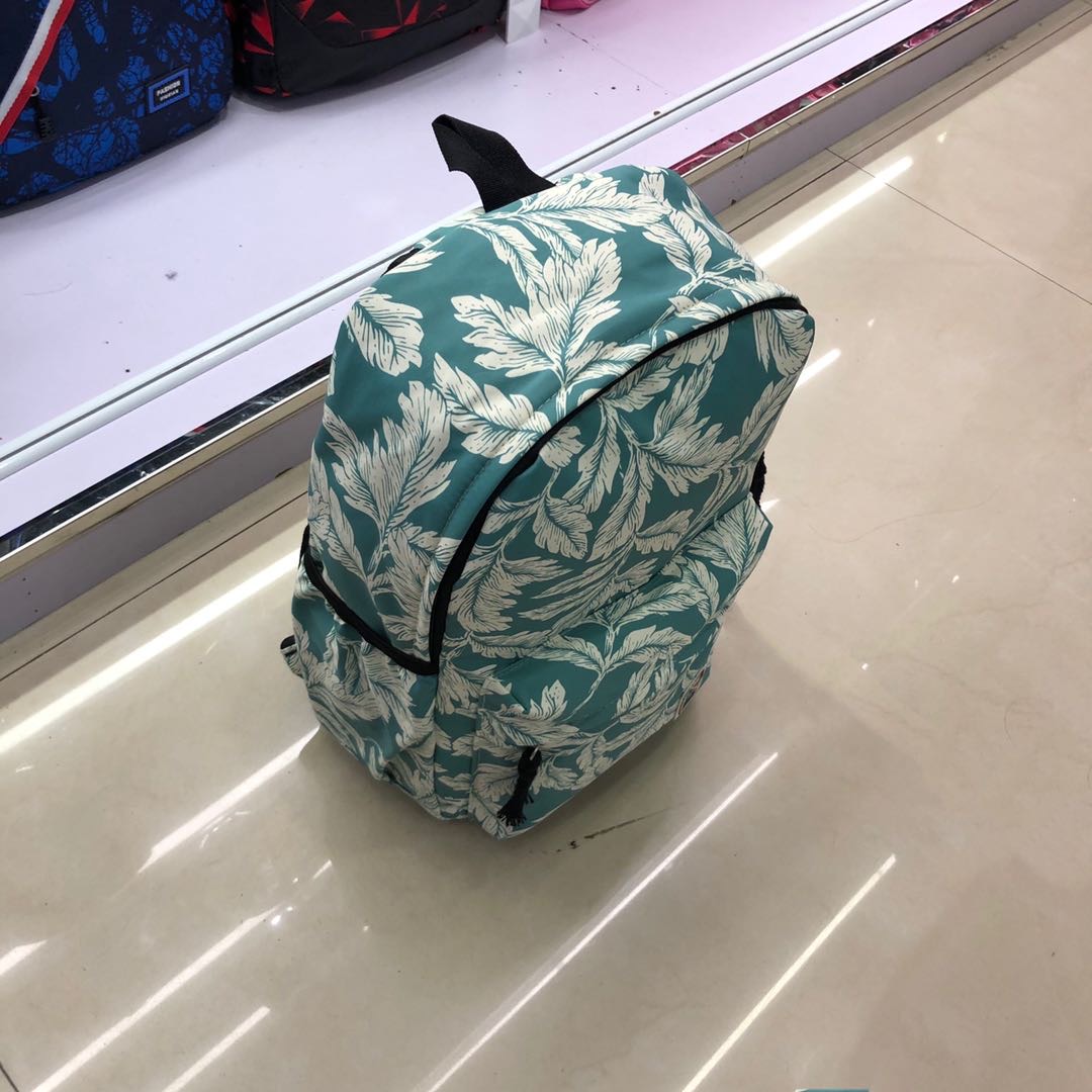 女大学生书包初中高中生印花双肩包小清新背包女2020新款韩版校园细节图
