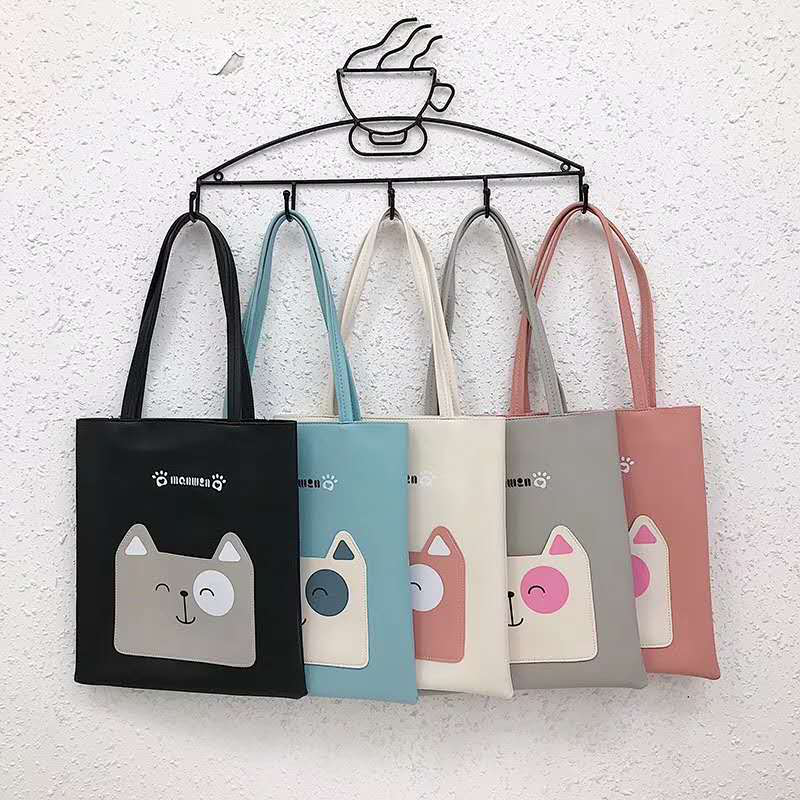 博珺手袋办公文化学生学习文具学生包袋手提袋手袋 新款学生时尚潮流pu单肩包手提袋