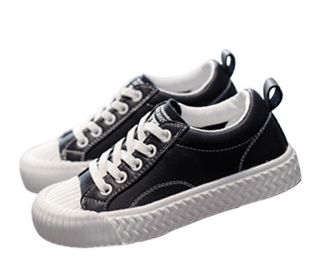 外贸批发儿童饼干鞋春秋新款鞋小白板鞋牛皮儿童板鞋男童宝宝鞋女童休闲鞋产品图