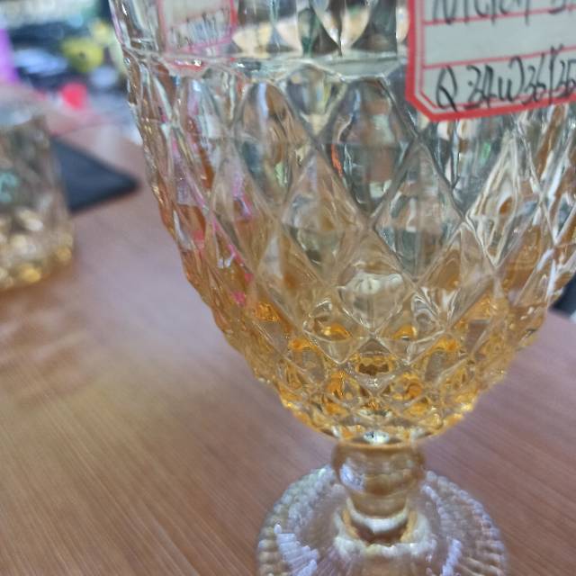 浮雕香槟杯果汁杯玻璃高脚杯家用加厚红酒杯酒具产品图