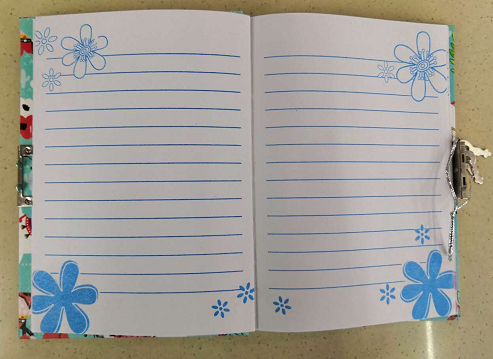 Cover Crystal Cutout Box Diary With Lock And Magnet Gift Book details Picture