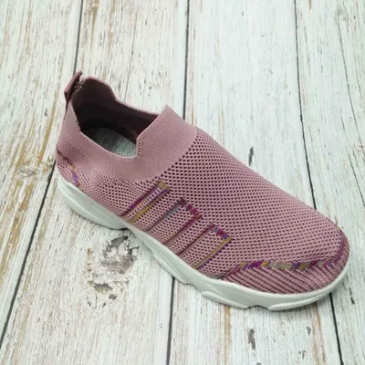 Bright Color Square Pattern Women Spring And Autumn New Running Shoes Breathable Flying Woven Casual Shoes