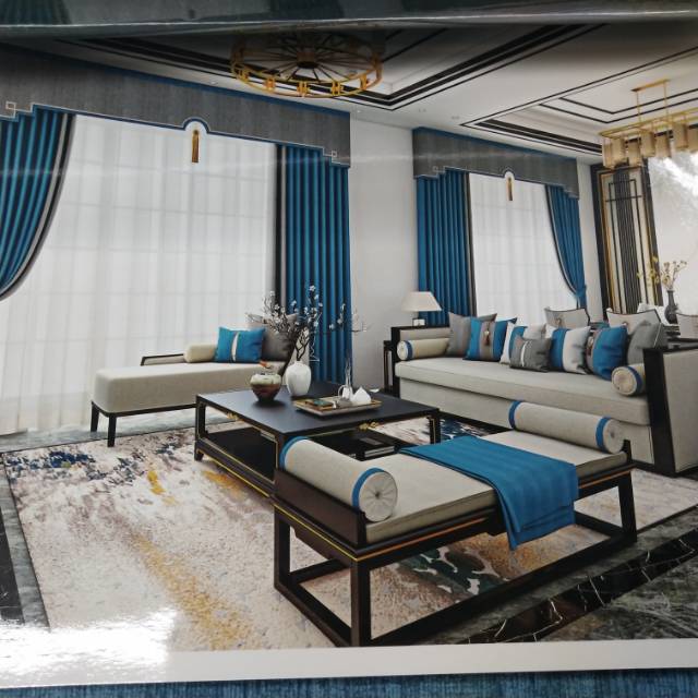 Sherry curtains are fashionable, novel, simple and elegant, suitable for living rooms, bedrooms, etc Specification image