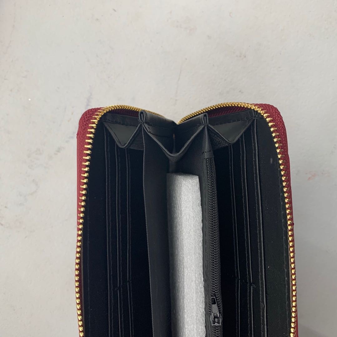 Jinxin Single Pull Lady Purse Card Bag Specification drawing