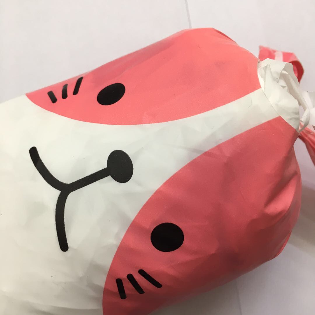 可爱卡通粉红小兔兔环保彩色塑料袋厂家批发产品图