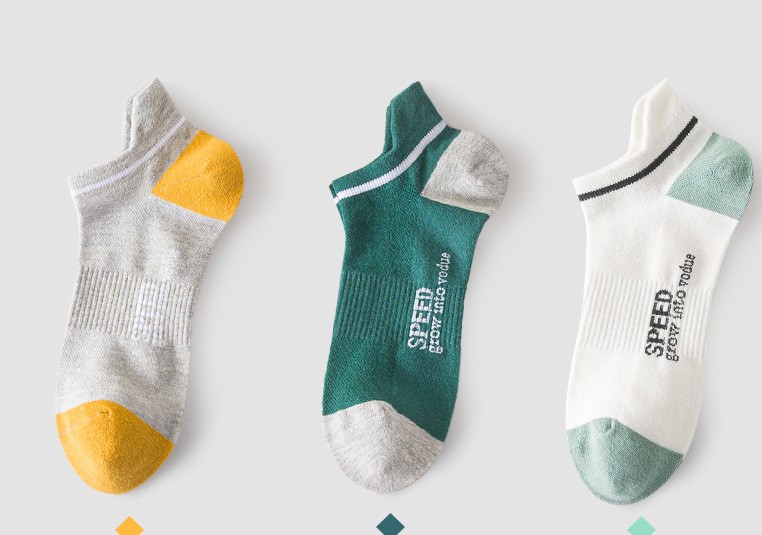Socks men's socks cotton antibacterial deodorant sweat absorption boat socks summer thin breathable antibacterial 100% cotton socks thumbnail