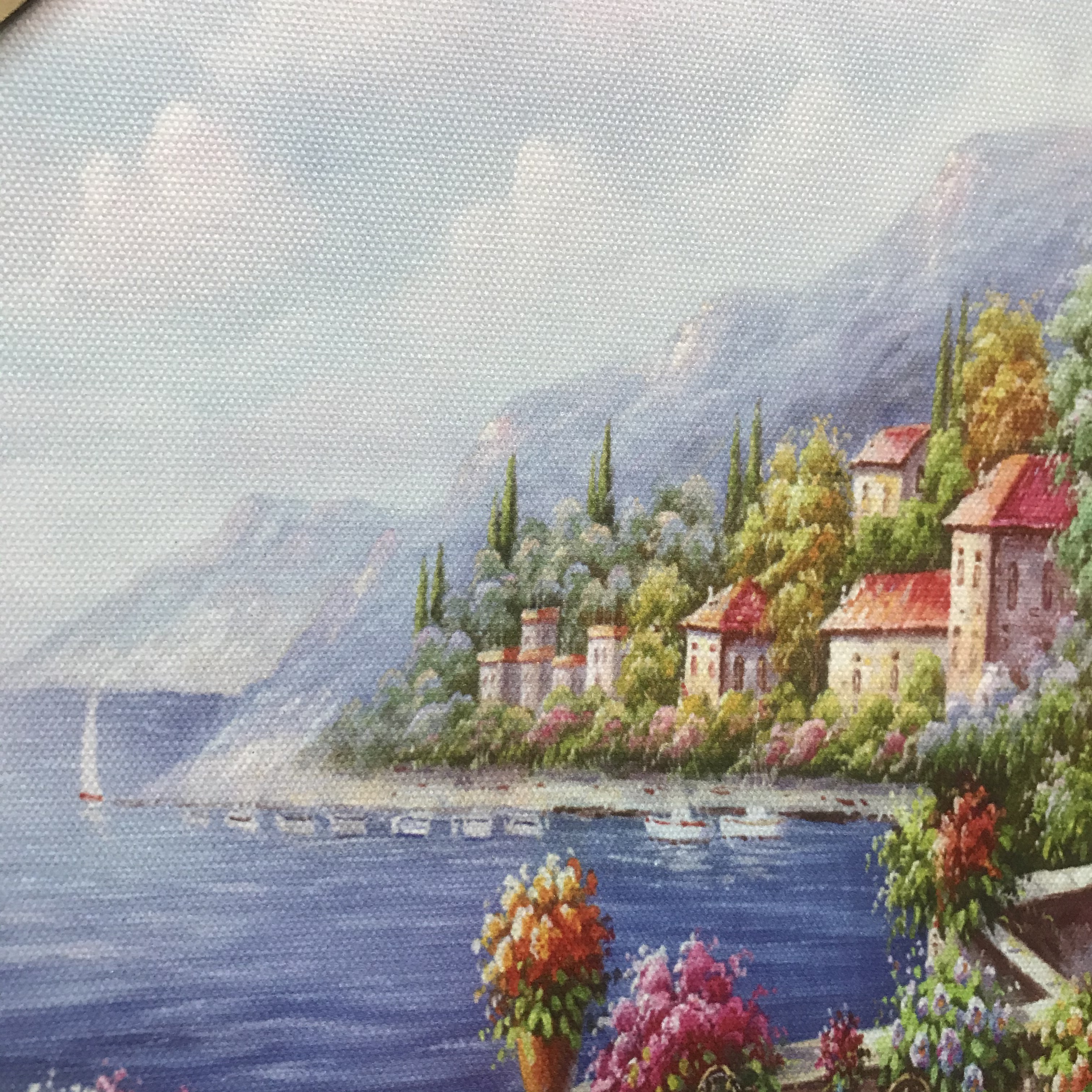 客厅装饰画沙发背景墙现代简约假框画自粘壁画餐厅地中海风格贴画产品图