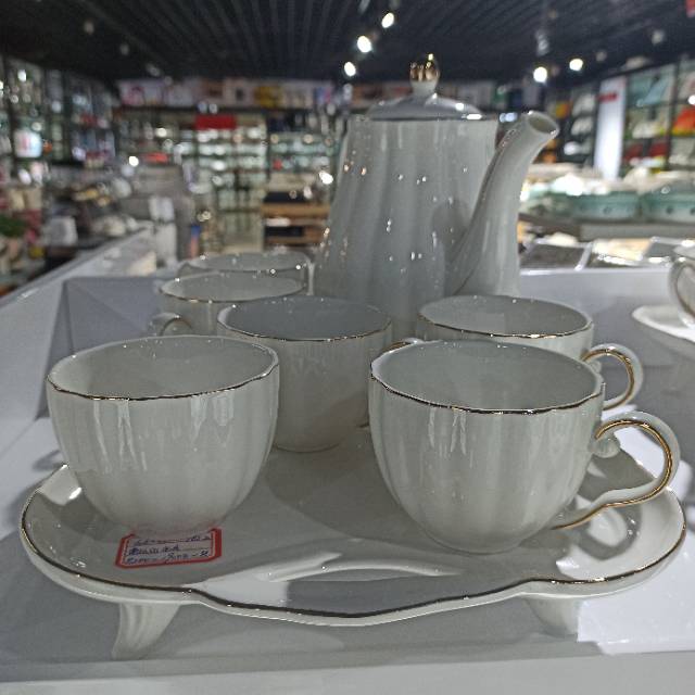 陶瓷水具一壶6杯家用酒店用品新款