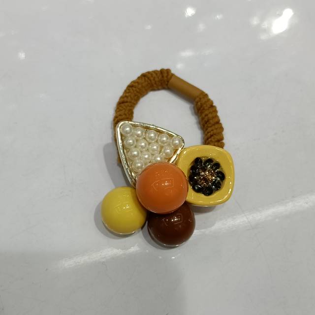 韩版流行时尚多珠珠成人单条皮筋，