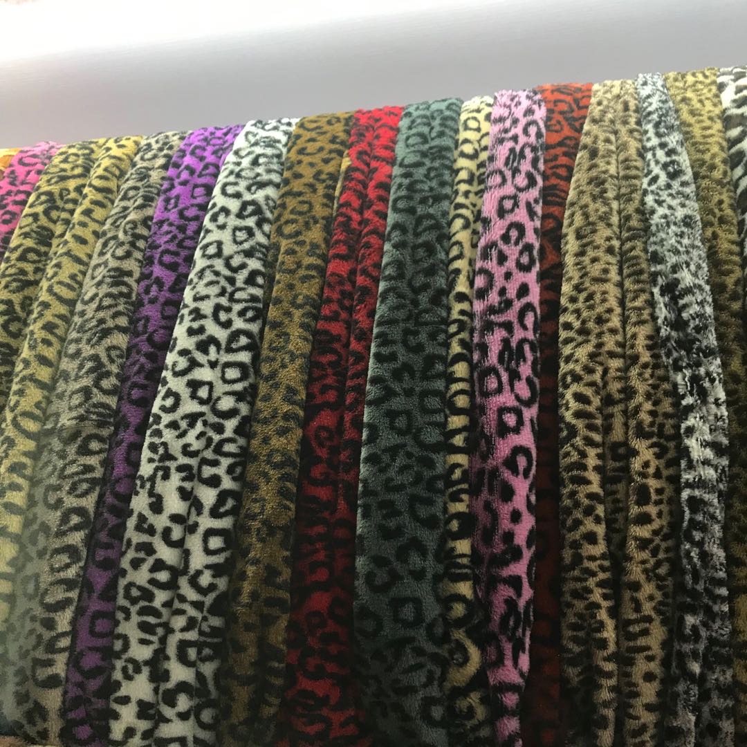 Leopard Print Pv Velvet Scarf Hat Clothing Toy Crafts