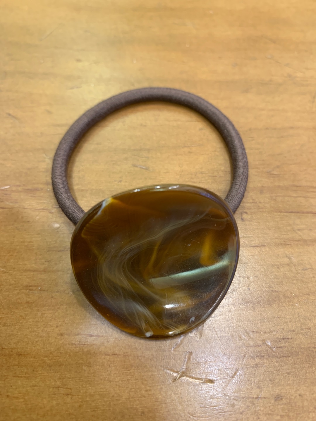 New acrylic concave rubber band daily ponytail hair accessory for girls Specification image