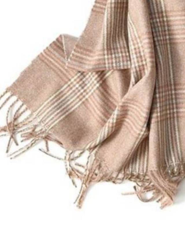 Ladies Fashion Thousand Bird Check Fringe Scarf British Classic Shawl Dual Use Specification drawing