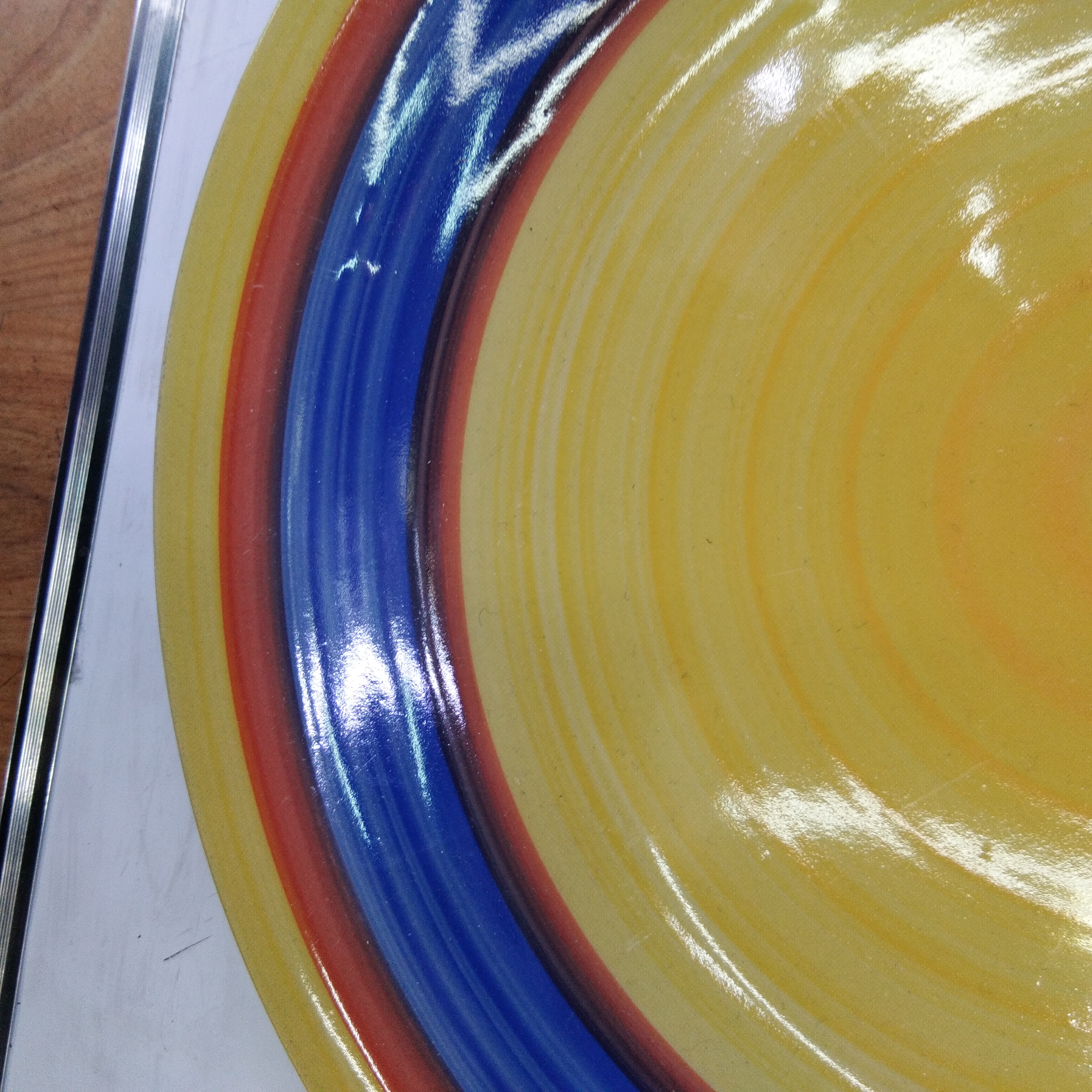 尚恩日式手绘陶瓷西餐盘复古个性圆盘家用艺术餐具盘子细节图