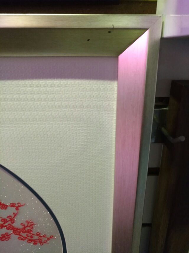 迎客松机剪纸装饰画精美细致装饰画居家卧床挂摆装饰画细节图