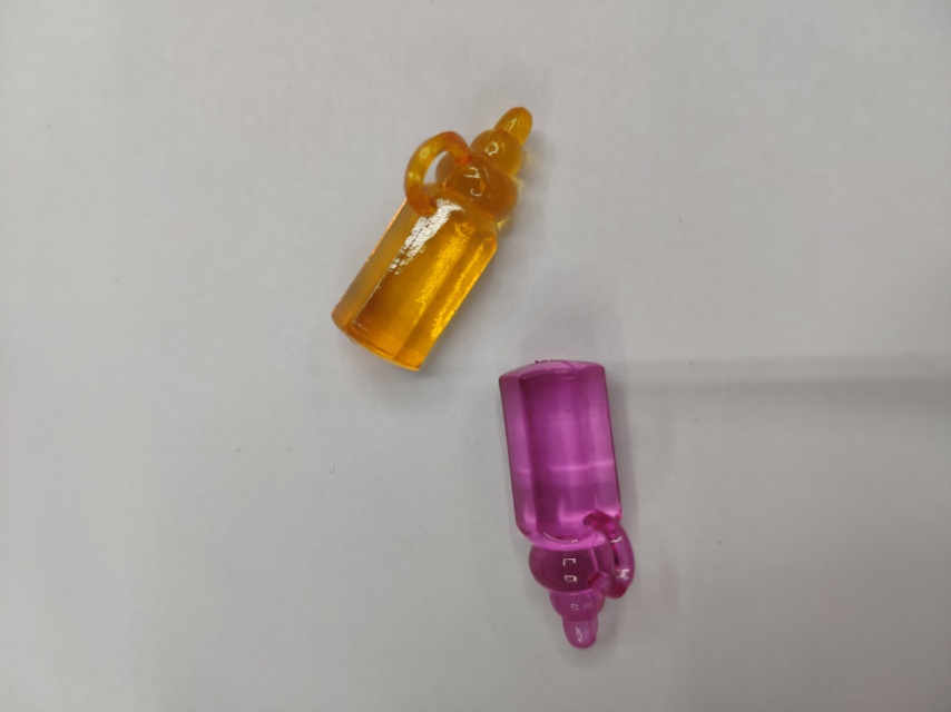 DIY jewelry accessories Cartoon pacifier bottles, colorful transparent jewelry accessories 14 details Picture