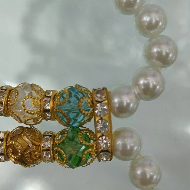 Double-layer imitation pearl bracelet for women, Korean style simple and individual bracelet, best friend gift, niche design bracelet, Jiuxiang Accessories 1105 Specification image