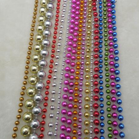 Plastic Connected Bead Chain Environmentally Friendly Christmas Bead Plastic Bead Necklace Diy Jewelry Accessories Wholesale Specification drawing