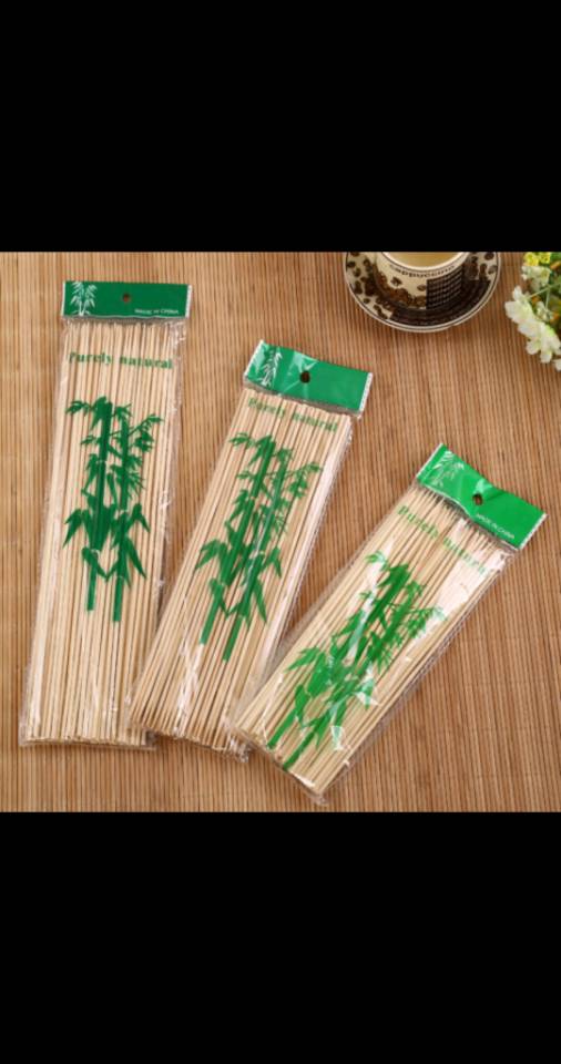 一次性竹签烤肉竹签烧烤签子竹签鸡柳棉花糖竹签 30cm90支