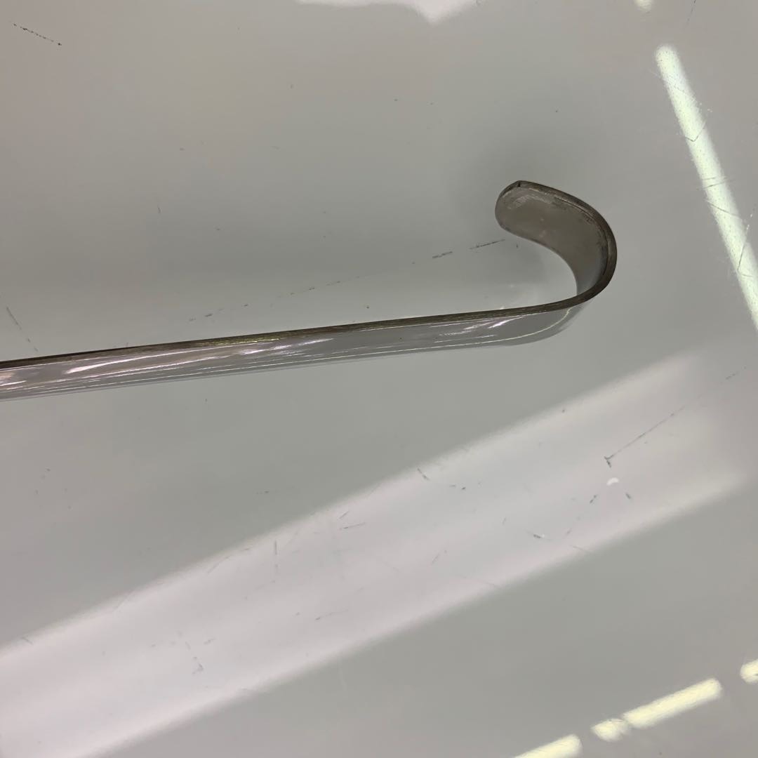 Stainless steel soup spoon with hook for household use details Picture