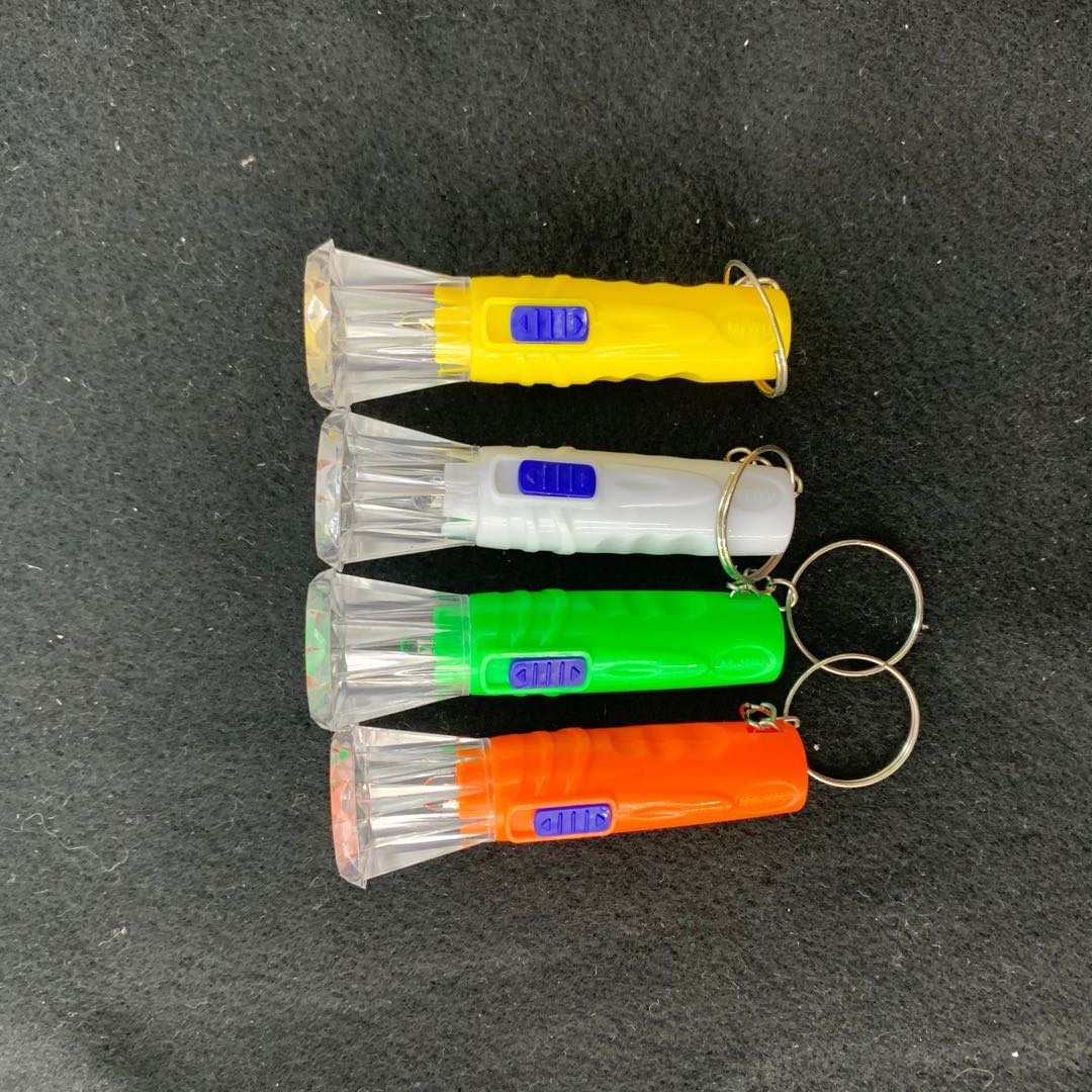 小手电led发光塑料小电筒便携式电筒钥匙扣挂件小礼品玩具细节图