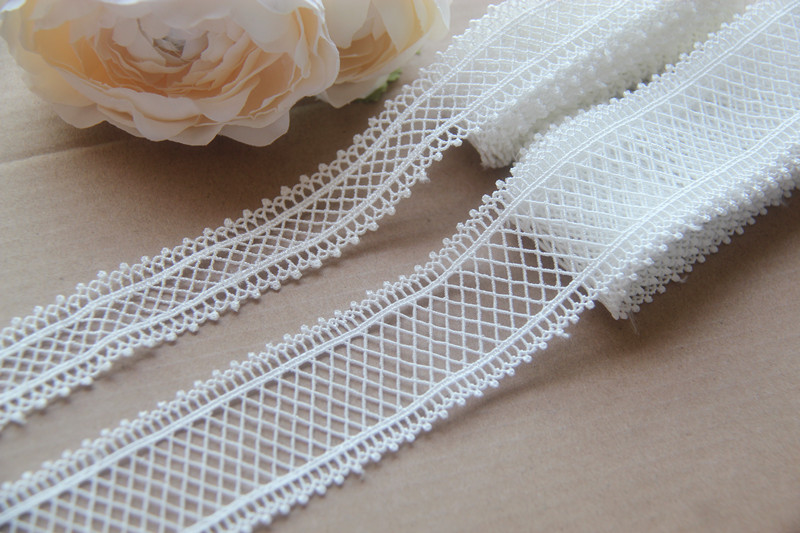 D24j1-Day Dress Handmade Garment Accessories Lace Water Soluble Silk Hollow Embroidery Lace details Picture