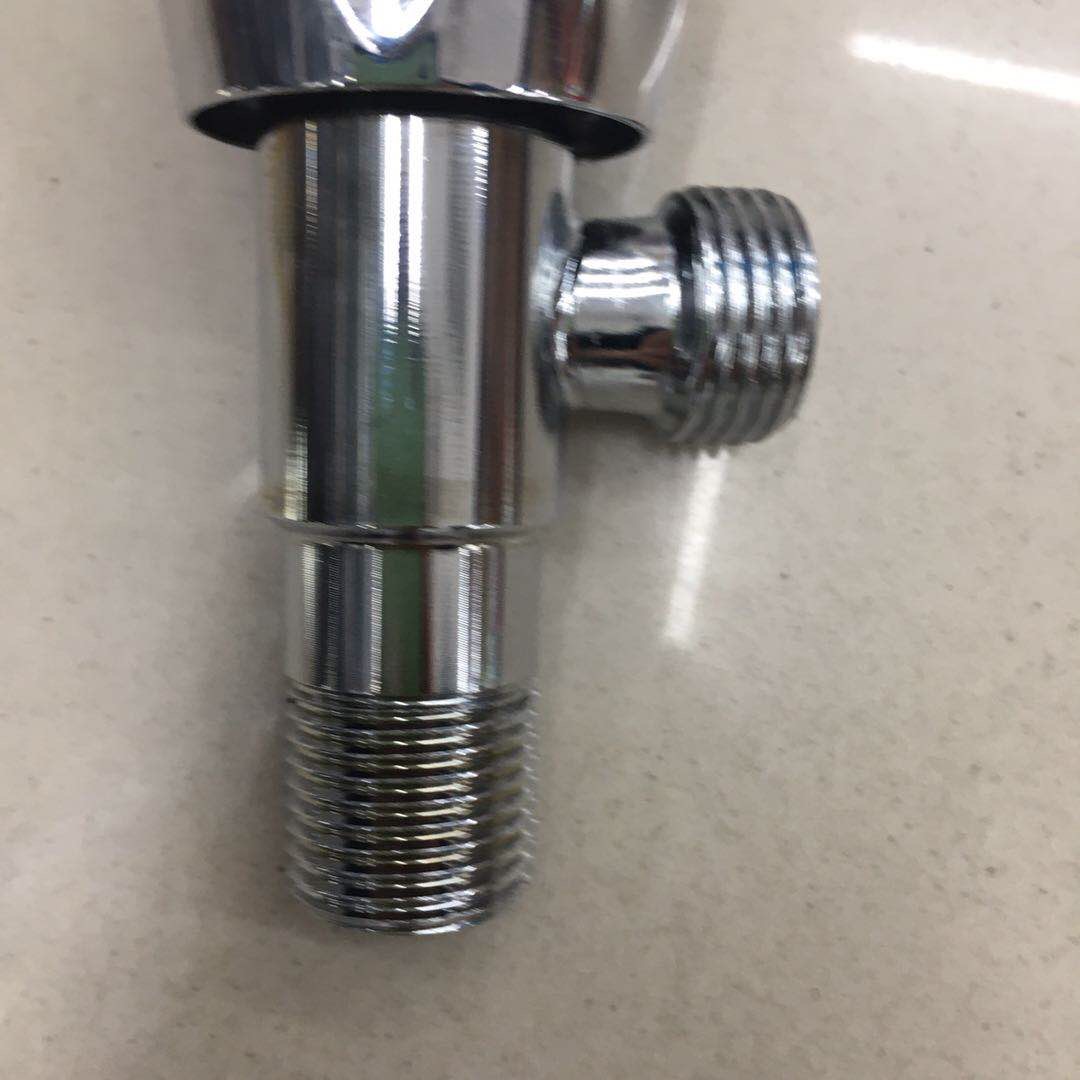 Electroplated, thickened and lengthened 4-inch Angle valve, cold and hot water Angle valve, faucet, water heater, toilet and washbasin, universal Specification image
