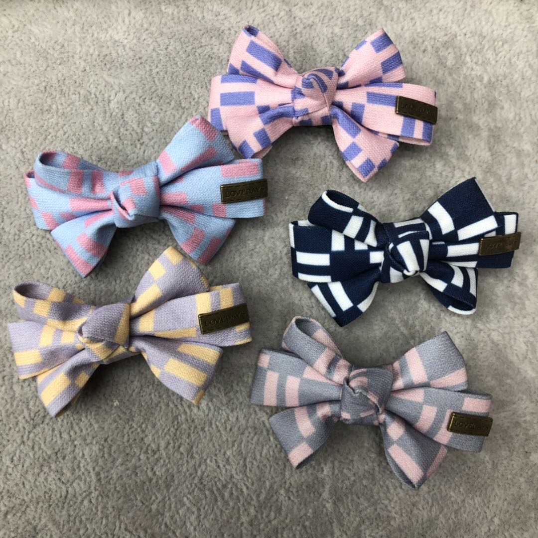 Korean version of the fashion children's cloth tiara little girl bow hairpin