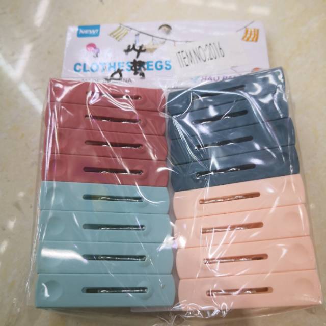 Plastic Clip Solid Color Clothespins Plastic Clip Clothespins (16 Per Pack) details Picture