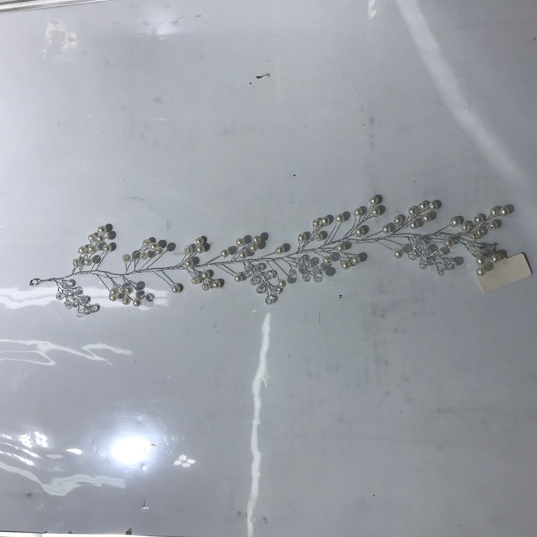 新娘头饰发饰头花满天星珍珠盘头造型新娘结婚配饰百搭个性头饰