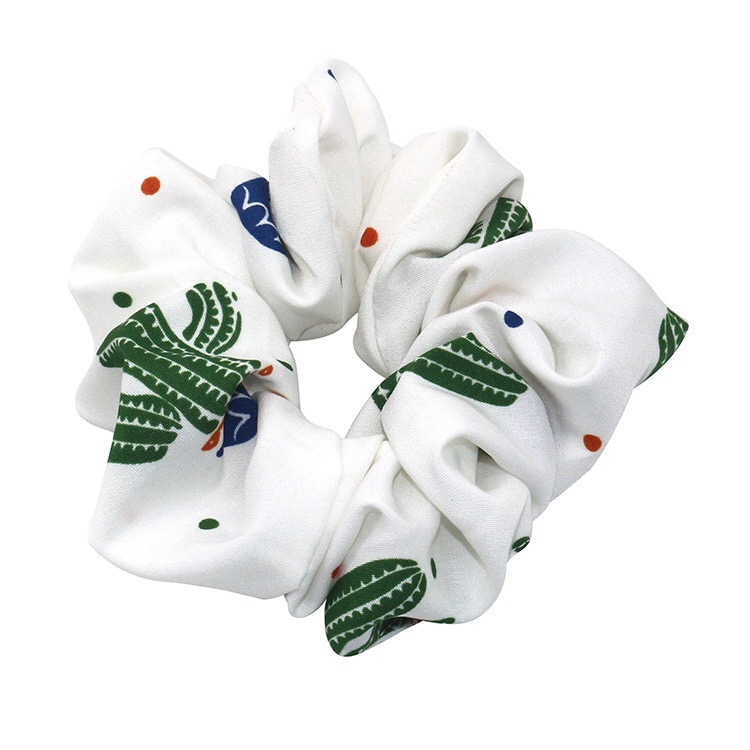 New Korean version of fashionable and creative cactus large intestine hair band for women, fruit hair accessory, animal large intestine hair band details Picture