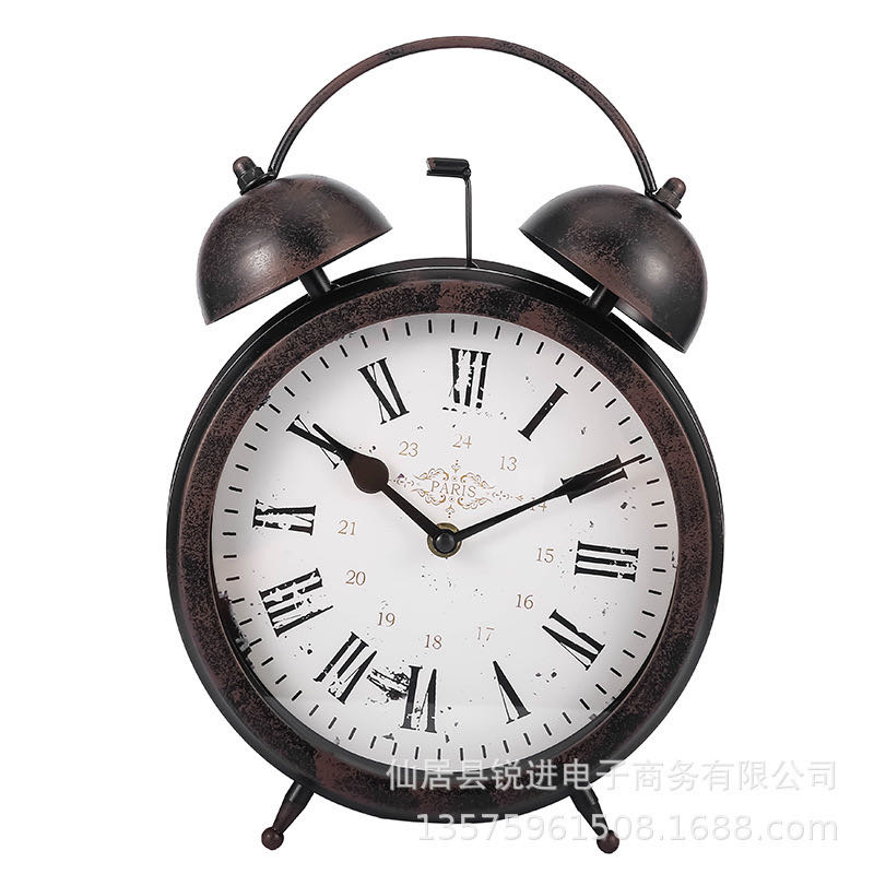 Manufacturers direct Nordic tie Yi creative personality decorative household living room bedroom bedside clock thumbnail