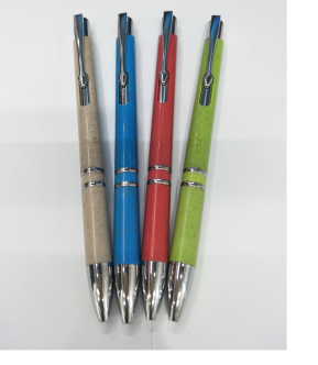 麦秸秆环保圆珠笔办公签字笔性价比高产品图