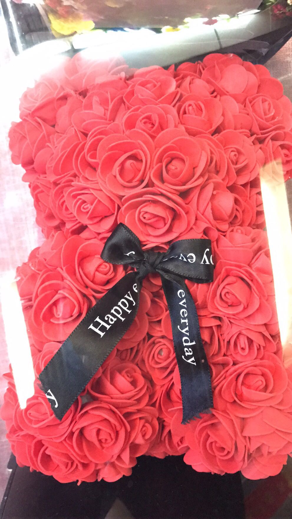 pe泡沫花玫瑰花熊创意浪漫情人节母亲节生日礼品