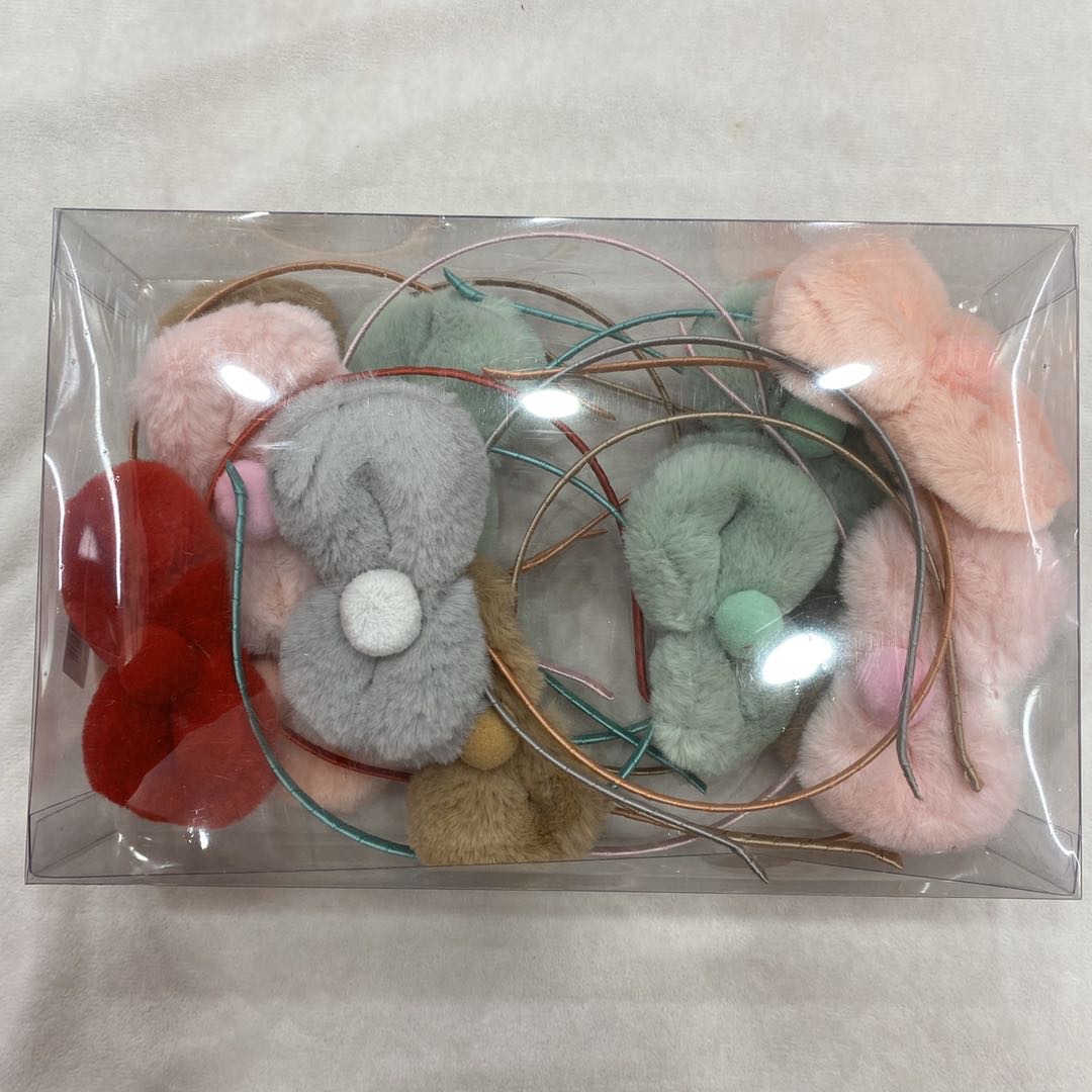 Hot-selling new Japanese-style cute plush bow headband for women and children Specification image