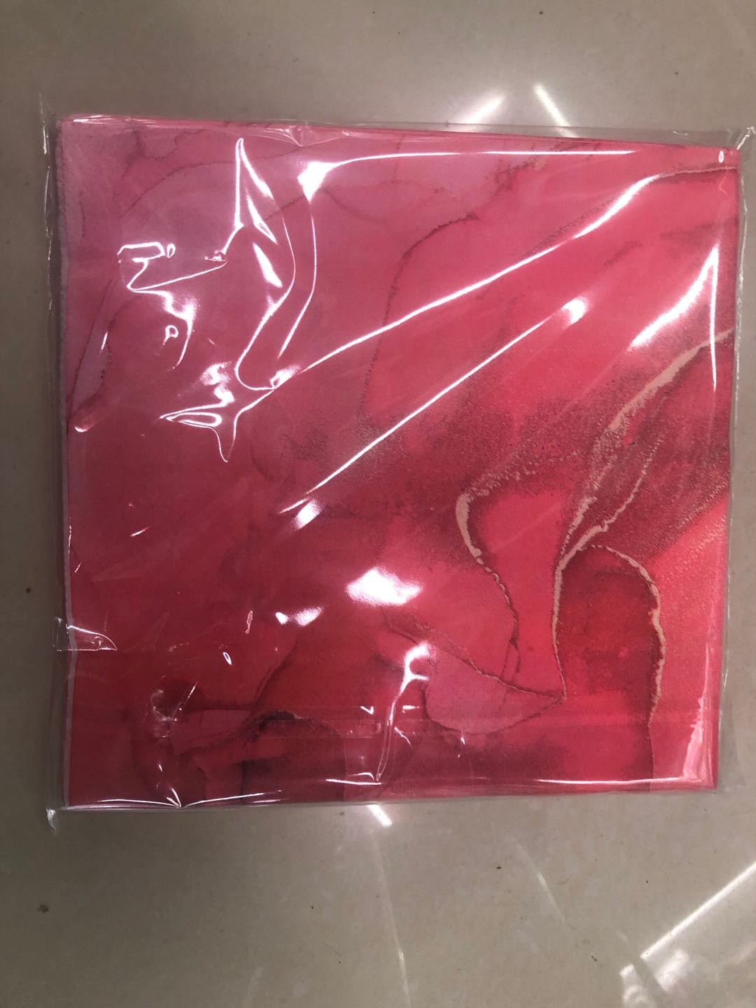 大红色时尚餐巾纸原生木浆手帕纸餐巾纸
