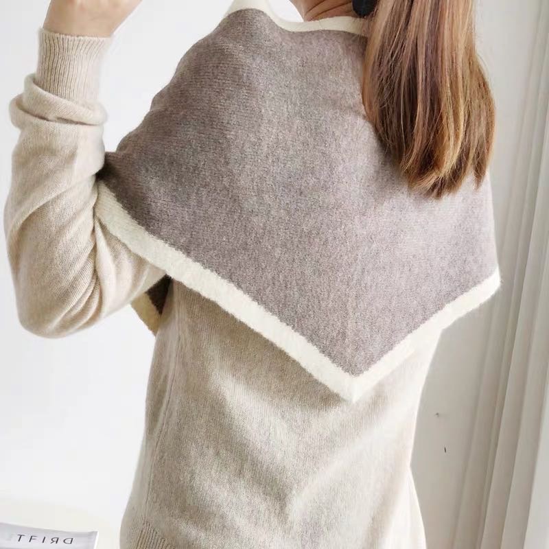 Women's Fashion Trend Simple Scarf Shawl Dual Use Autumn And Winter New Thickened details Picture