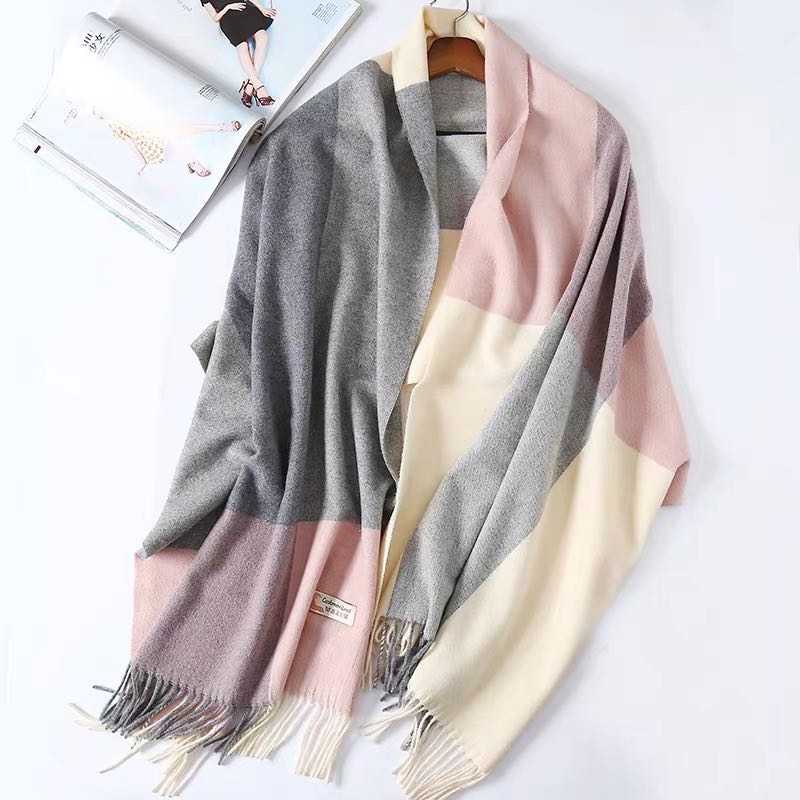 Preppy Shawl And Scarf For Women's Dual-Use Explosive Spring And Autumn Sea Style Long Scarf