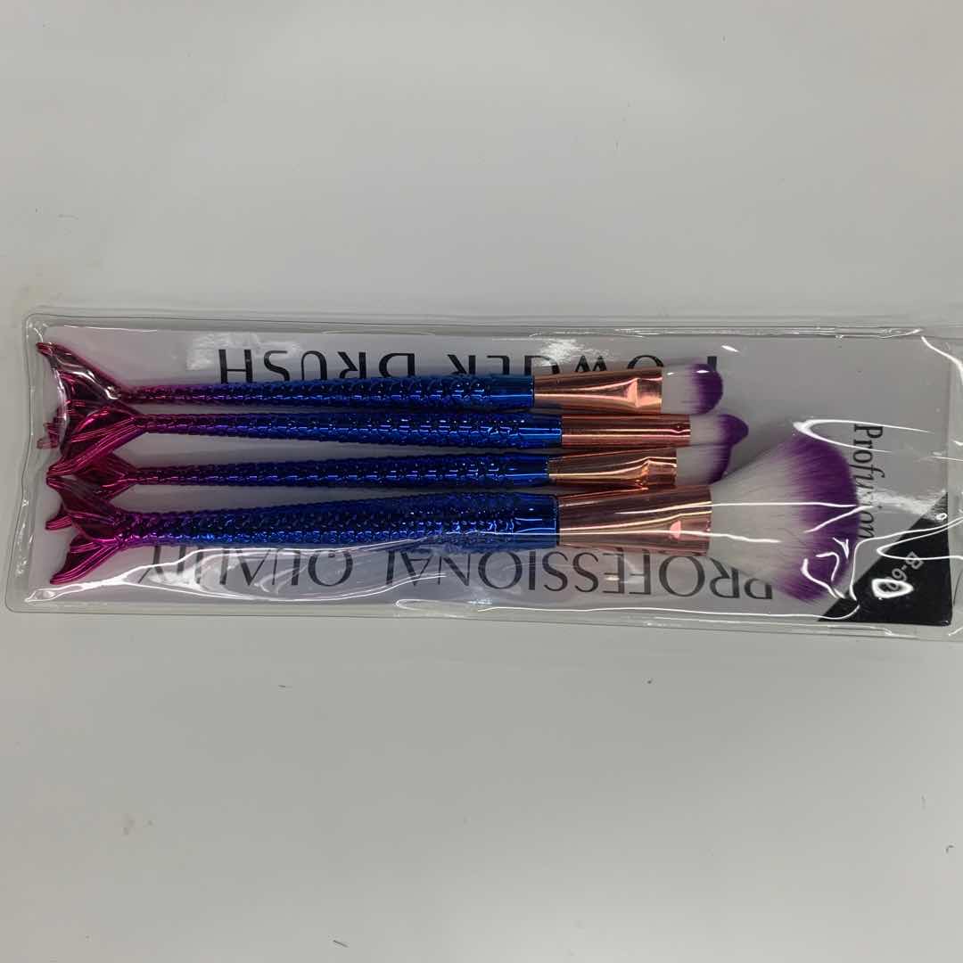 美人鱼化妆刷眼影刷美容刷套装散粉刷腮红刷