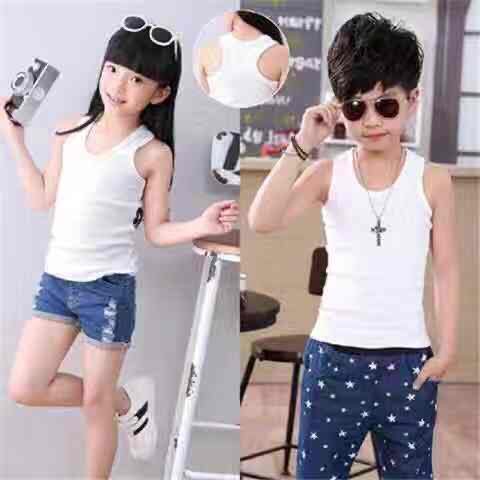 Summer Children's Basic Vest Pure Cotton I Fashion Base Vest details Picture