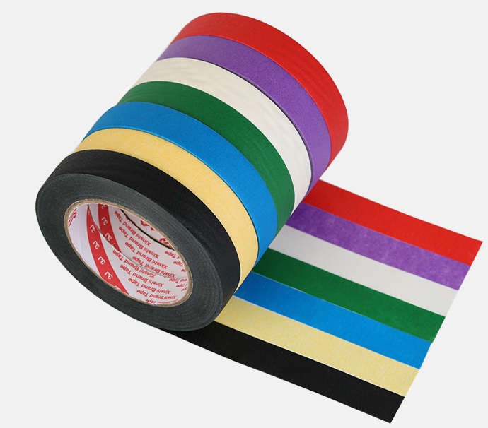 彩色美纹纸胶带美术美文美工分色手撕无残装修喷漆装饰胶纸红色黑色魔力手帐素材和纸贴纸网红加厚白色贴边产品图